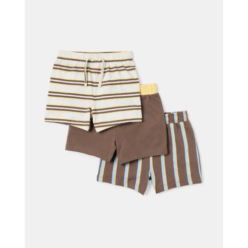 3 Pack Print Shorts - Kmart
