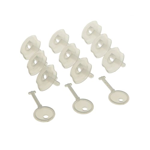 Keyed Outlet Plugs - 9 Plugs + 3 Keys