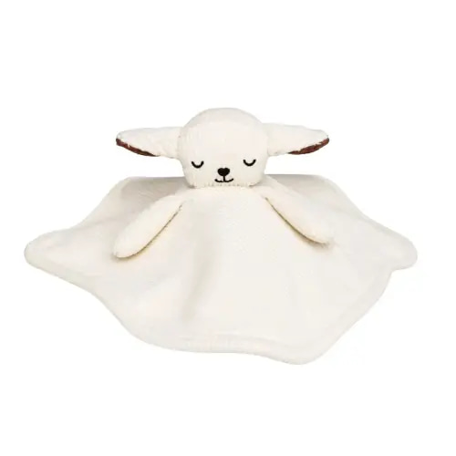 Organic Cotton Baby Lovey - Lamb