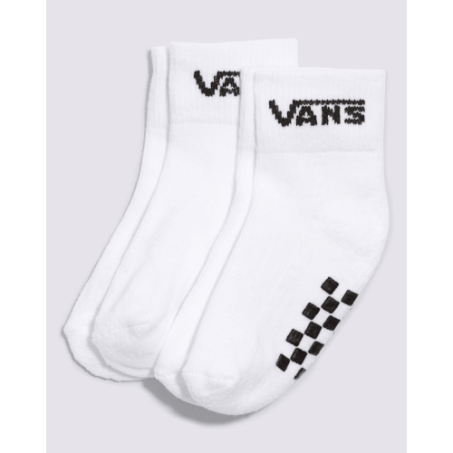 Infant Classic Crew Checkerboard Socks in White | Vans