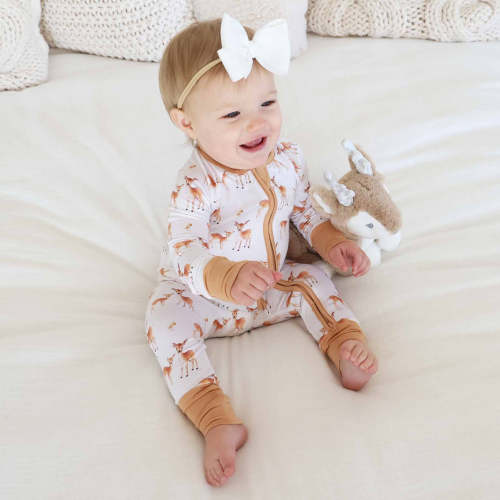 Friendly Fawns Convertible Zip Romper