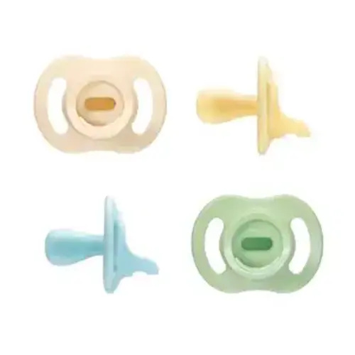Tommee Tippee Ultra-Light StayPut Pacifier, One-Piece Silicone Design, 0-6m, 4 Pack