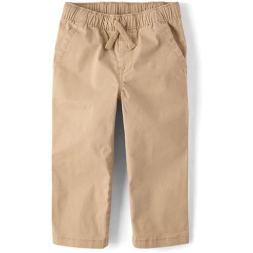 The Children's Place Baby Boys' Stretch Straight Pull on Chino Pants