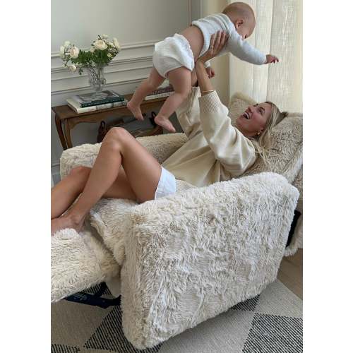 Aussie Faux Hide | Flynn | Swivel Nursery Recliner | Oilo™ Studio