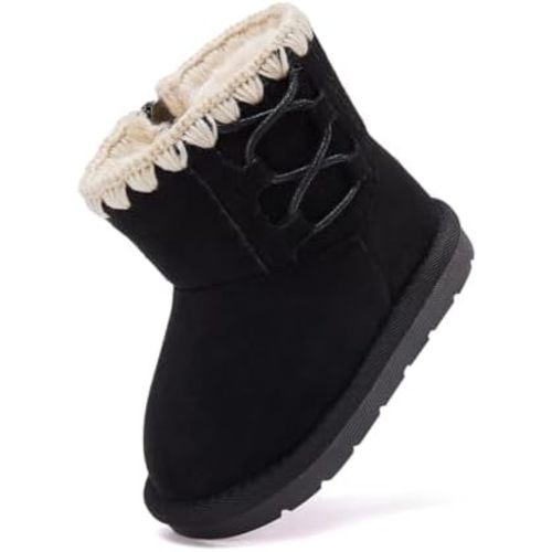 BMCiTYBM Girls Boys Snow Boots Warm Winter Fur Lined Baby Shoes (Infant/Toddler/Little Kid)