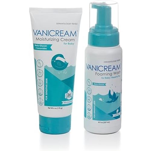 Vanicream Foaming Wash for Baby - 8oz Moisturizing Cream for Baby - 6oz