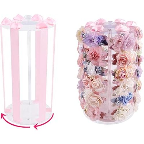 Bow Holder Bow Organizer for Girls,Baby Hair Clips Storage Stand,Hair Accessory Organizer Rack for Baby Newborn Infant Toddler Kids (mgh-T-F)