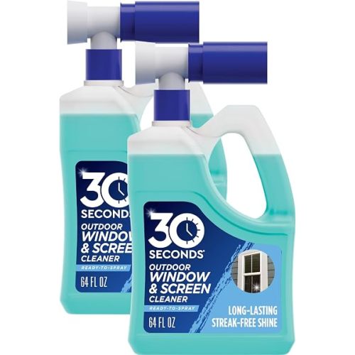 30 SECONDS Outdoor Window Cleaner for Hose, Hose End Spray, 2 Pack