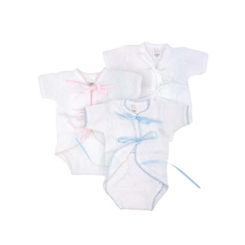 Paty Knit Ribbon Tie Onesie with Built-In Diaper Cover – Posh Tots Children's Boutique