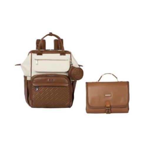 Kids Diaper Bag Backpack, Spacious & Stylish Bag & Changing Pad Leather