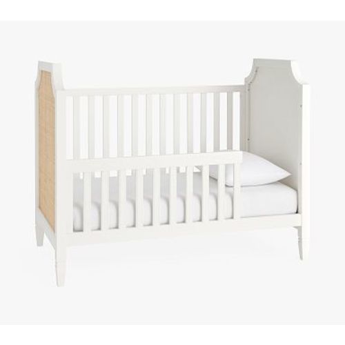 Ava Regency Caned Toddler Bed Conversion Kit Only, Simply White Natural Caning, UPS Delivery