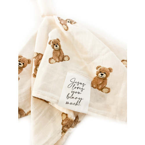 Cross Jesus Loves You Beary Much Blankie – OUR HOUSE ABOVE