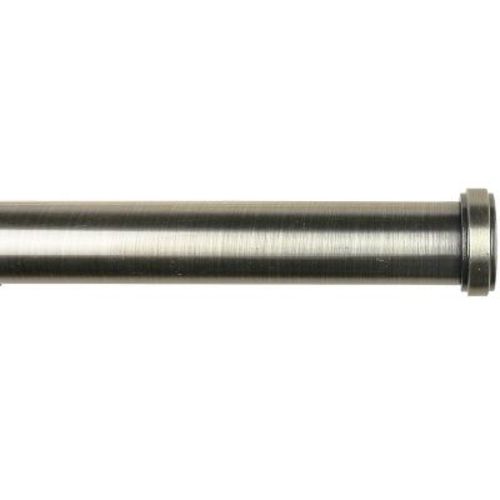 Urbanest 1-inch Diameter Bouchon Adjustable Single Drapery Curtain Rod Antique Brass 48"-84”