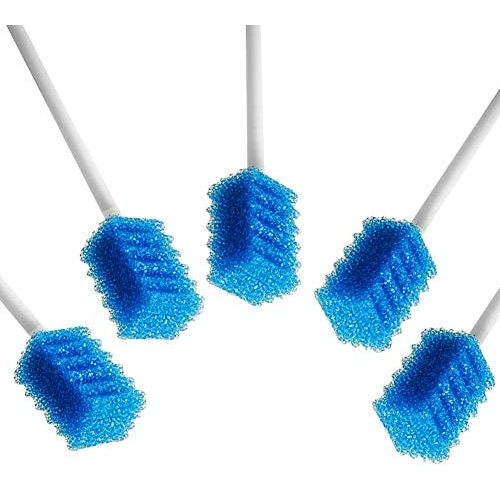 MUNKCARE Oral Care Swabs Disposable- Blue 100 Counts