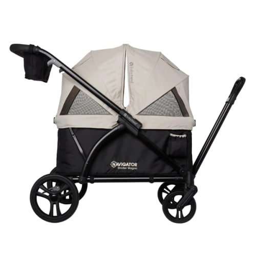 Baby Trend Navigator® 2-in-1 Stroller Wagon | 2 Built-In Seats with Adjustable Dual Canopies