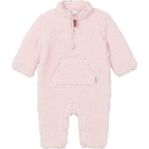 Baby Girls Pink Microplush Fleece Romper