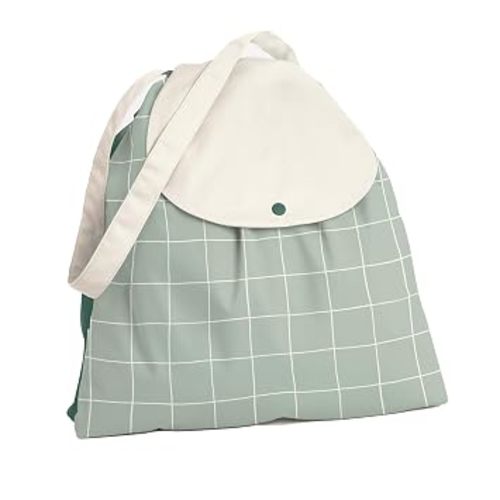 Esembly Day Bag, Wet & Dry Storage - Lattice | Reusable Wet & Dry Bag with Dual Compartments for Cloth Diapers, Swimsuits & Travel, Made from Recycled Fabric