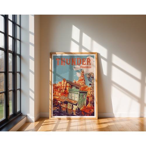 Big Thunder Mountain, Disney Prints, Retro Disney Prints, Disney Posters, Magic Kingdom, Walt Disney World Prints, Disney Gifts, Wall Art