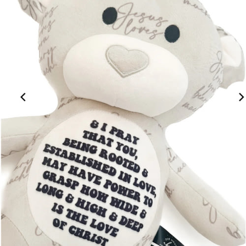 Jesus Loves You Beary Much Bear Stuffy – OUR HOUSE ABOVE