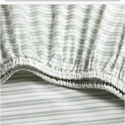Frenchie Verte Green 100% Organic Cotton Crib Fitted Sheet by Leanne Ford