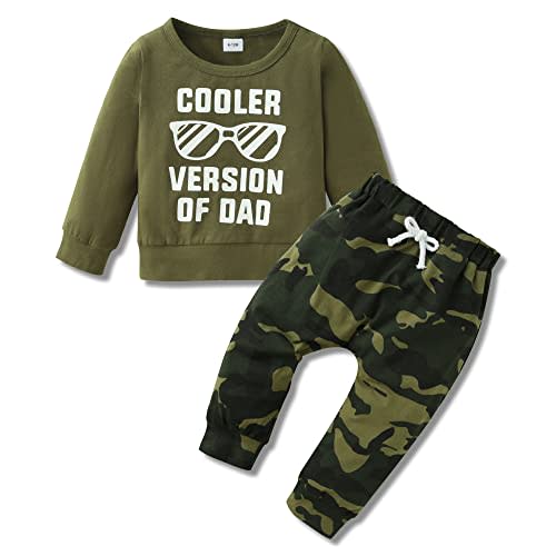 YALLET Baby Toddler Boy Clothes Fall Winter Outfit Long Sleeve Sweatshirts Pants Set 6 9 12 18 24 Months 3T 4T 5T Boy Clothes