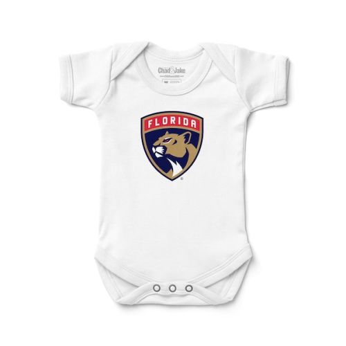 Newborn & Infant Florida Panthers Chad & Jake White Logo Bodysuit