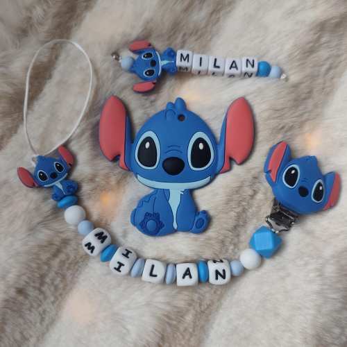Stitch Pacifier Clip | Keychain - Personalized - Pacifier Clip - Pacifier Clip - Pacifier Clip - Pacifier Clip