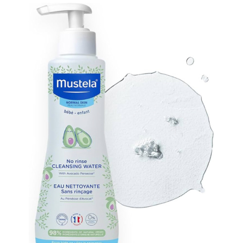 Mustela No-Rinse Micellar Cleansing Water for Babies - Made with Natural Avocado Perseose & Aloe Vera - Safely Cleans Baby's Face, Hands & Diaper Area - 1 or 2-Pack - Various Sizes