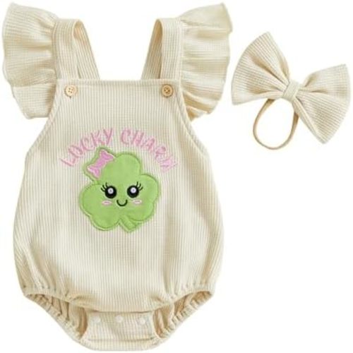 Newborn Baby Girl Clothes Embroidered Ruffle Romper Jumpsuit Bow Headband Infant Girl Clothing Summer Outfit