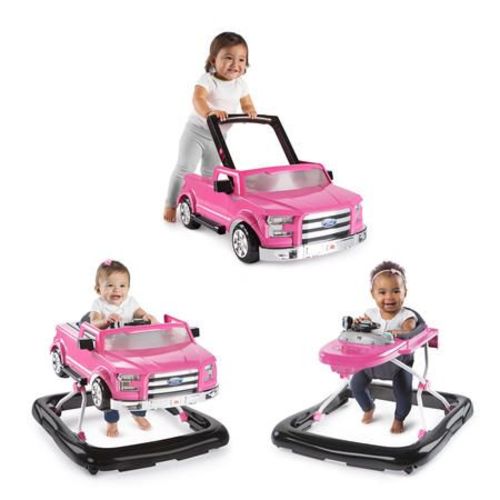 Bright Starts 3 Ways To Play Ford F150 Baby Walker, Pink - Walmart.com