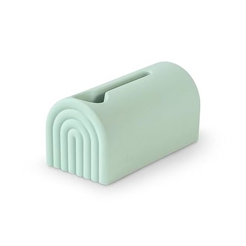 mushie Bath Spout Cover | Soft Silicone Bathtub Faucet Safety Guard for Kids | Universal Fit (Shifting Sand)