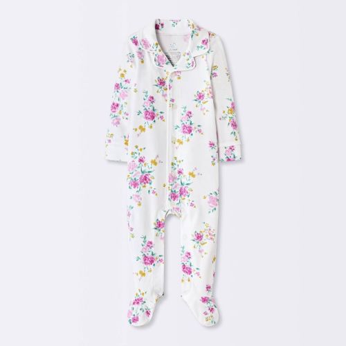 Baby Girls' Floral Mommy & Me Sleep N' Play - Cloud Island™ Ivory 6-9M