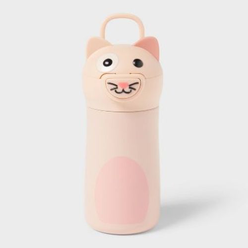 Kids' 10 fl oz Cat Animal Water Bottle - Pillowfort™
