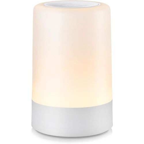 Nursery Night Light for Baby, Portable LED Touch Night Lamp for Kids and Adult, Breastfeeding, Sleep Aid, USB Rechargeable Nursing Lamp, Bedside Dimmable Warm Night Light, Soft Eye Caring
