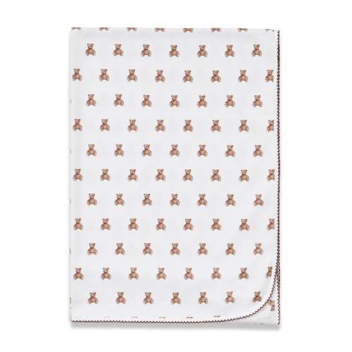 Pima Baby Blanket in Teddy Tales