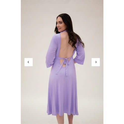 Lila Labor & Postpartum Gown in Lilac
