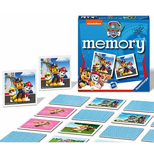 Ravensburger Paw Patrol Toys - Mini Memory Game - Matching Picture Snap Pairs Game for Kids Age 3 Years and Up