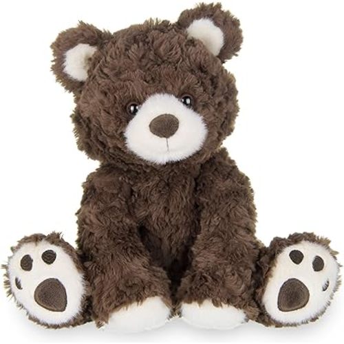 Bearington Clancy Teddy Bear Stuffed Animal 10.5" - Soft and Cuddly Stuffed Bear Plush with Weighted Bean Bag Bottom - Adorable Soft Teddy Bears Gift for Kids, Adults, and Plush Collectors
