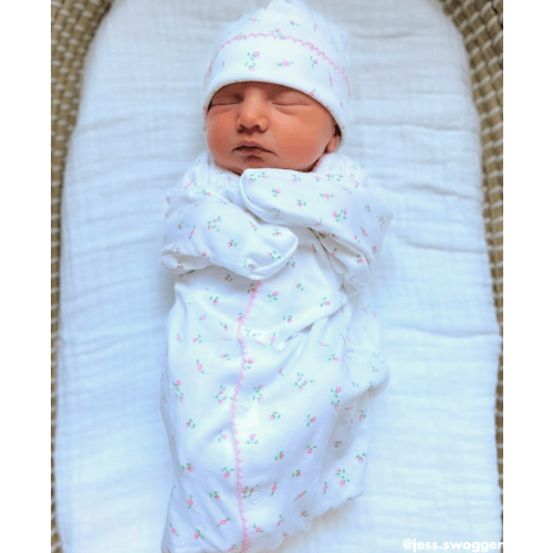 Kissy Kissy Garden Roses Convertible Gown - NEWBORN / Asst