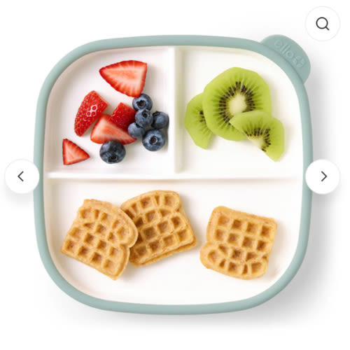 Clean Start Toddler Divided Plate | Premium Ceramic | Non Toxic – Ello