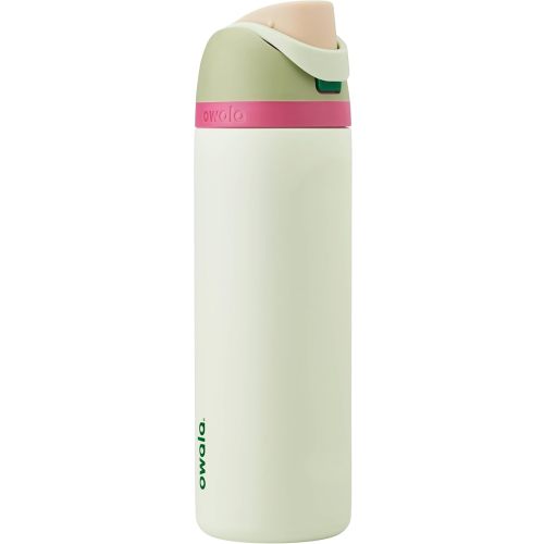 Owala FreeSip Insulated Stainless Steel Water Bottle with Straw for Sports and Travel, BPA-Free Sports Water Bottle, 24 oz, Green/Mint, Alpine Sport
