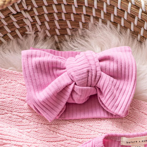 Before & Ever - Forever Loved Topknot Headwrap in Pink Sorbet