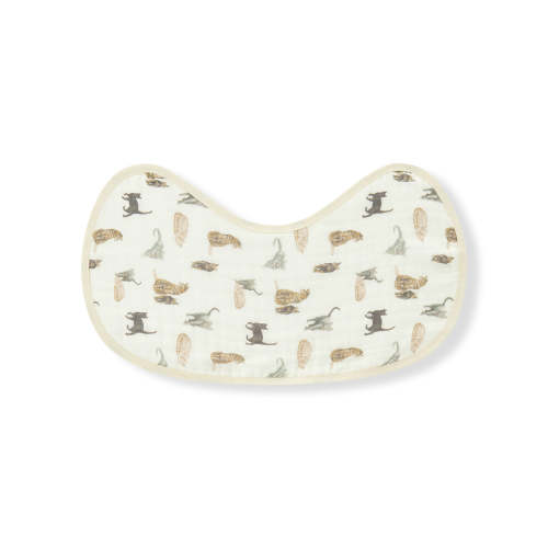Cat Contour Four Layer Burp Cloth