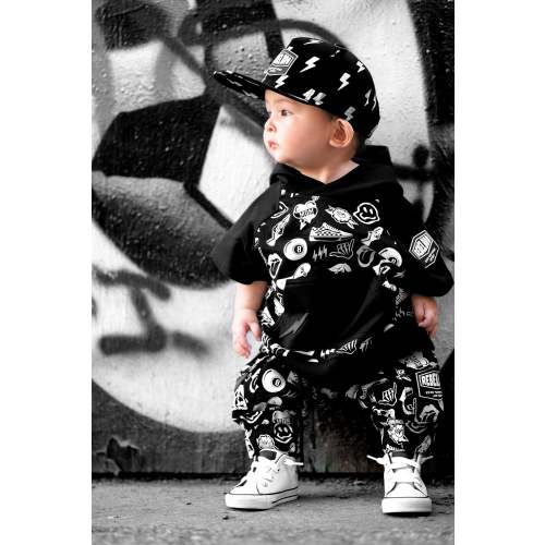 Short Sleeve Hoodie in Warped Tour [Midnight Edition]