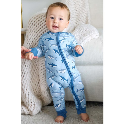 Convertible Zip Romper | Fin Friends