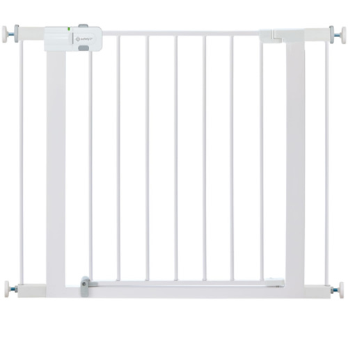 Safety 1st Easy Install Walk Thru Baby Gate for Doorways, Gate With Door, Dog Gates, Fits 29"-38", Easy Install 28" Tall, White