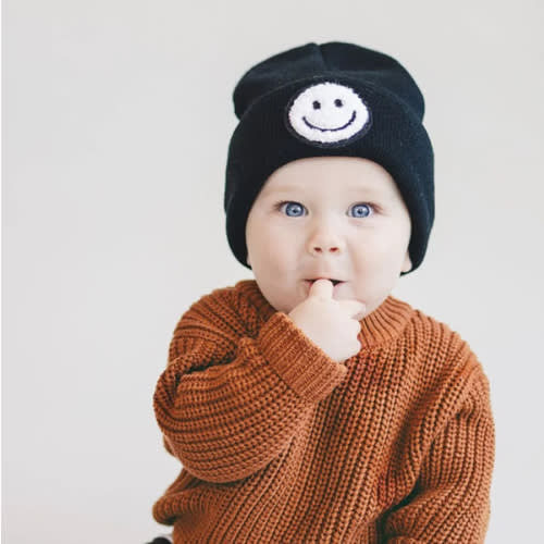 Smiley Beanie | Black
