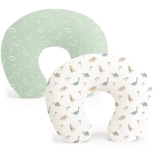 Konssy 2 Pack Nursing Pillow Covers, Soft Stretchy Cover for Breastfeeding