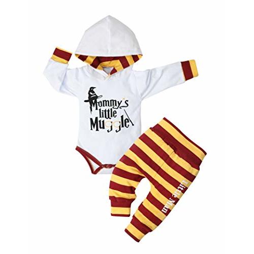 Fommy Newborn Baby Boy Clothes Plaid Letter Print Long Sleeve Hoodies + Long Pants 2PCS Fall Winter Outfits Set