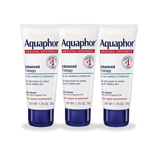 Aquaphor Healing Ointment - Travel Size Protectant for Cracked Skin - Dry Hands, Heels, Elbows, Lips, Packaging May Vary, 1.75 Ounce (Pack of 3)
